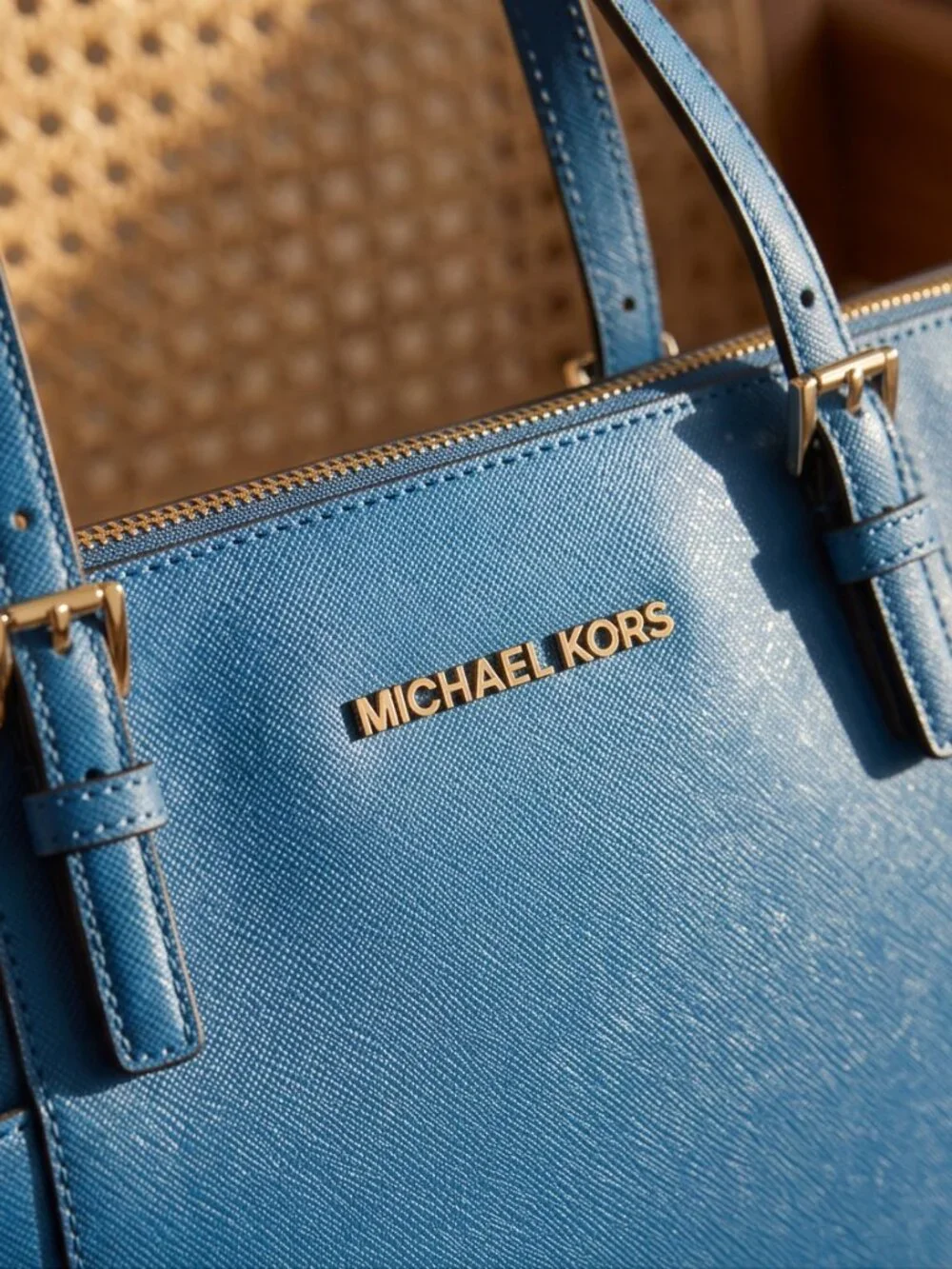Michael Kors Leather Tote Teal